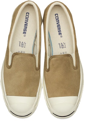 Converse Jack Purcell Ret Suede Slip-On Coklat Muda 'Putih Cerah' 33300540 Lookbook Converse Jack Purcell Ret Suede Slip-On Coklat Muda 'Putih Cerah' 33300540