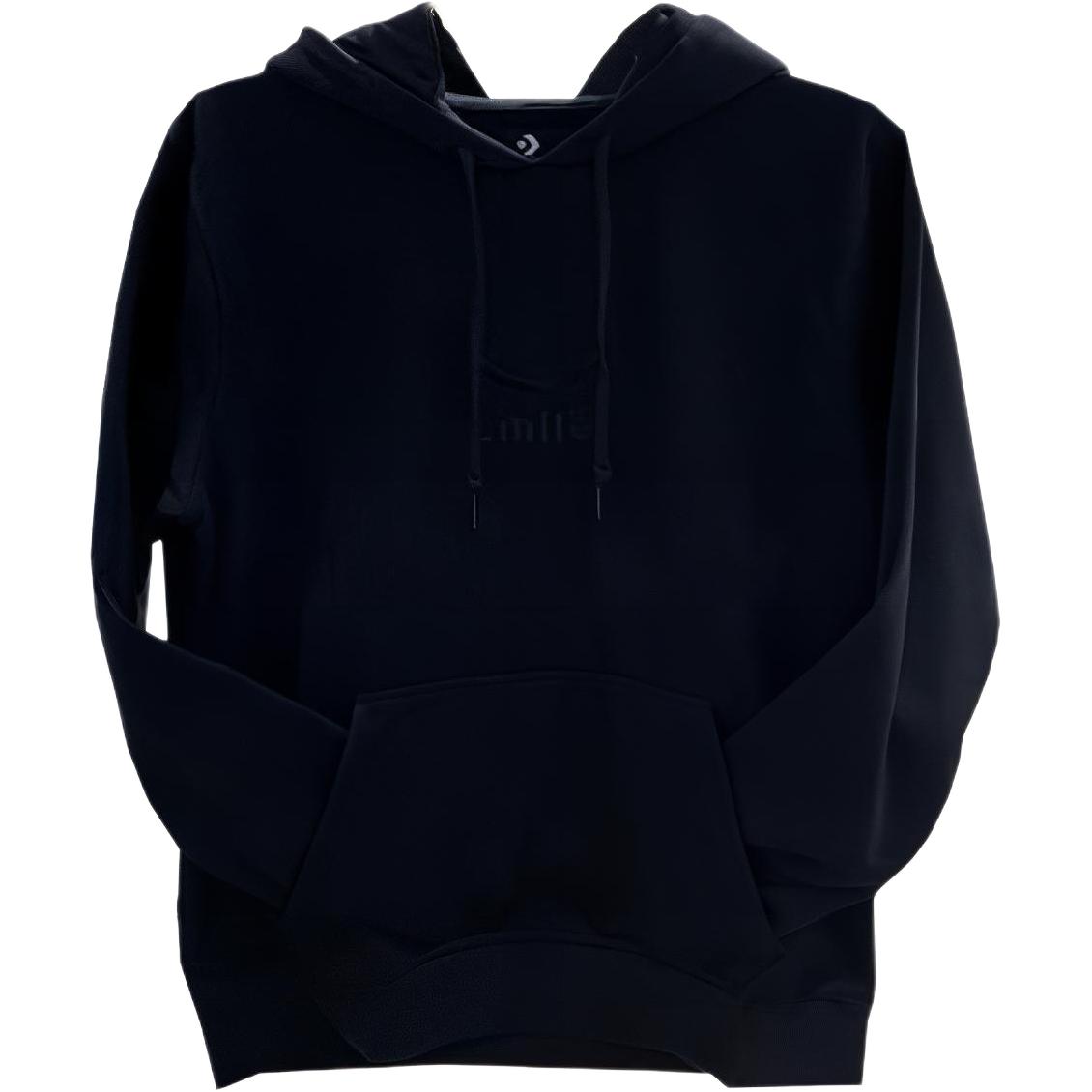 Converse Jack Purcell Smile Logo Embroidered Pullover Sweatshirt Black Unisex 10023090-A03