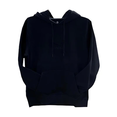 Converse Jack Purcell Smile Logo Embroidered Pullover Sweatshirt Black Unisex 10023090-A03