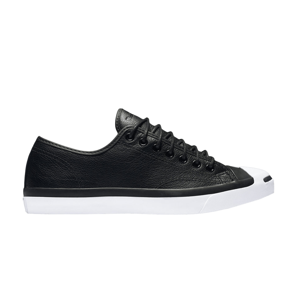 Converse Jack Purcell Tumbled Leather Low 'Black'