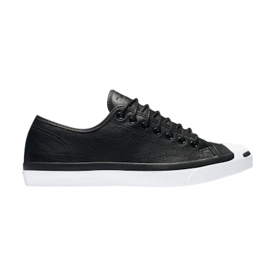 Converse Jack Purcell Tumbled Leather Low 'Black'