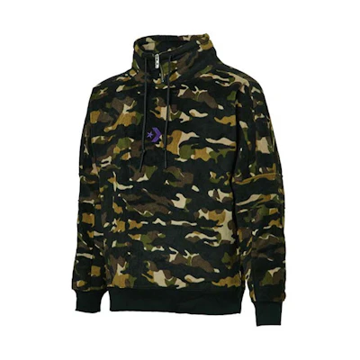 Converse Jungle Camo Fleece Pullover Hoodie - Black Camo 10018304-A01