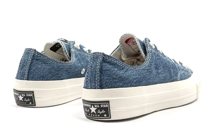 Shop Converse x JW Anderson 亮片 1970s Ox 藍色 丹寧 牛仔 戶外潮流 帆布鞋