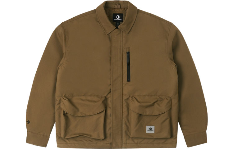 Converse Khaki Workwear Multi-Pocket Long-Sleeve Jacket 10025264-A02