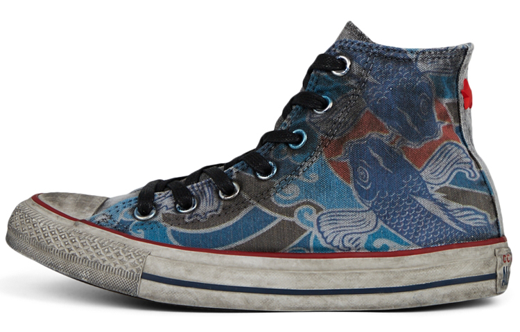 Buy 匡威 錦鯉刺青 Chuck Taylor All Star 高筒 藍