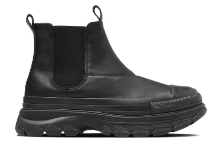 Order 컨버스 레더 올스타 트렉웨이브 사이드고어 하이 "블랙" 31310830