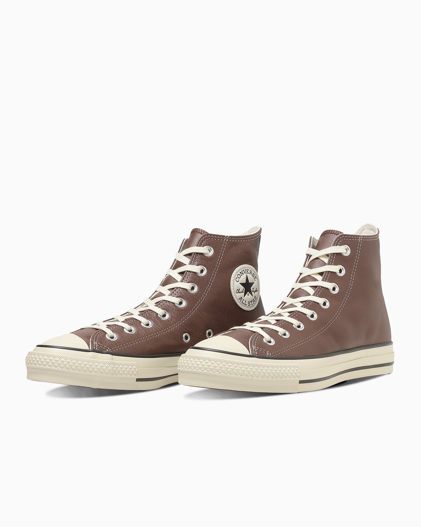 Order コンバース レザー オールスター J ハイ スニーカー ブラウン 31316330