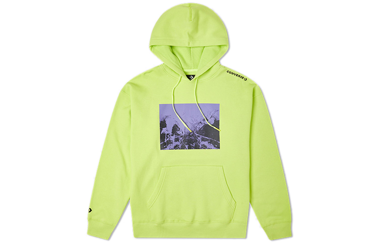 Converse Lemon Yellow Hoodie Casual Pullover Sweatshirt 10020816-A02