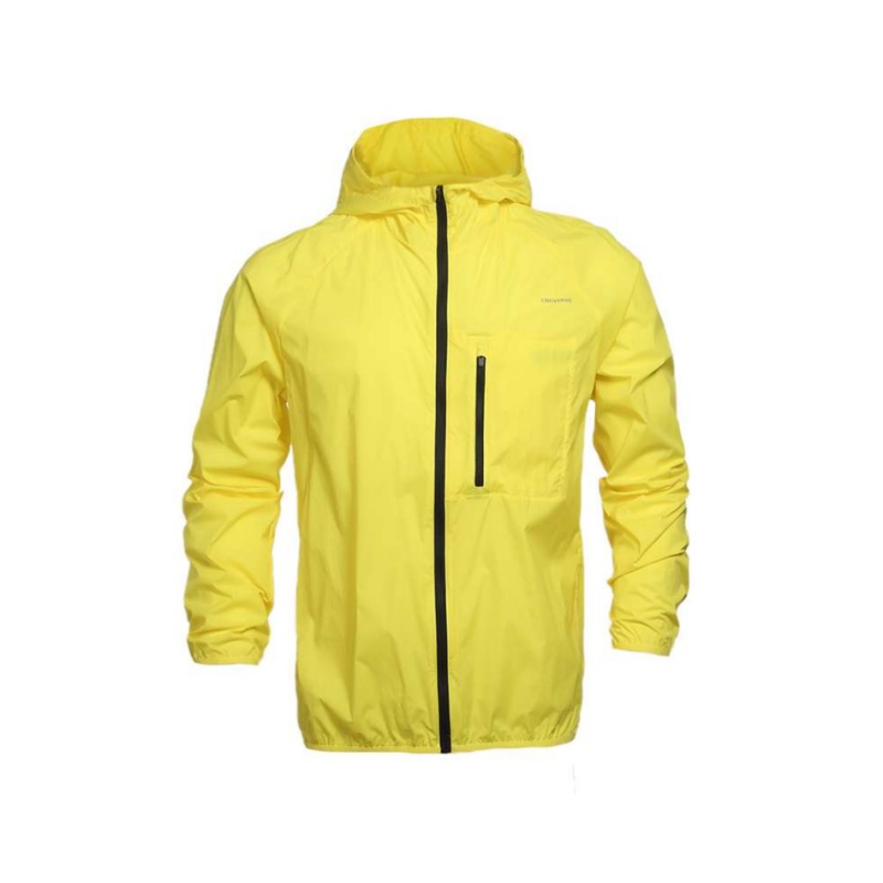 Converse Lemon Yellow Zip-Up Casual Hoodie Jacket 10003399-A02