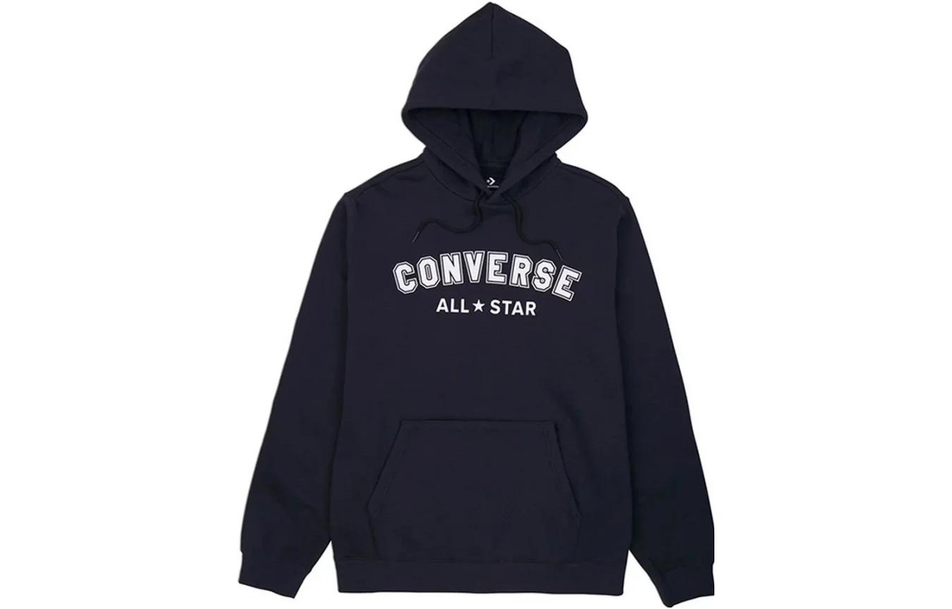 Converse Letter Print Hoodie Unisex Black 1025411-A01