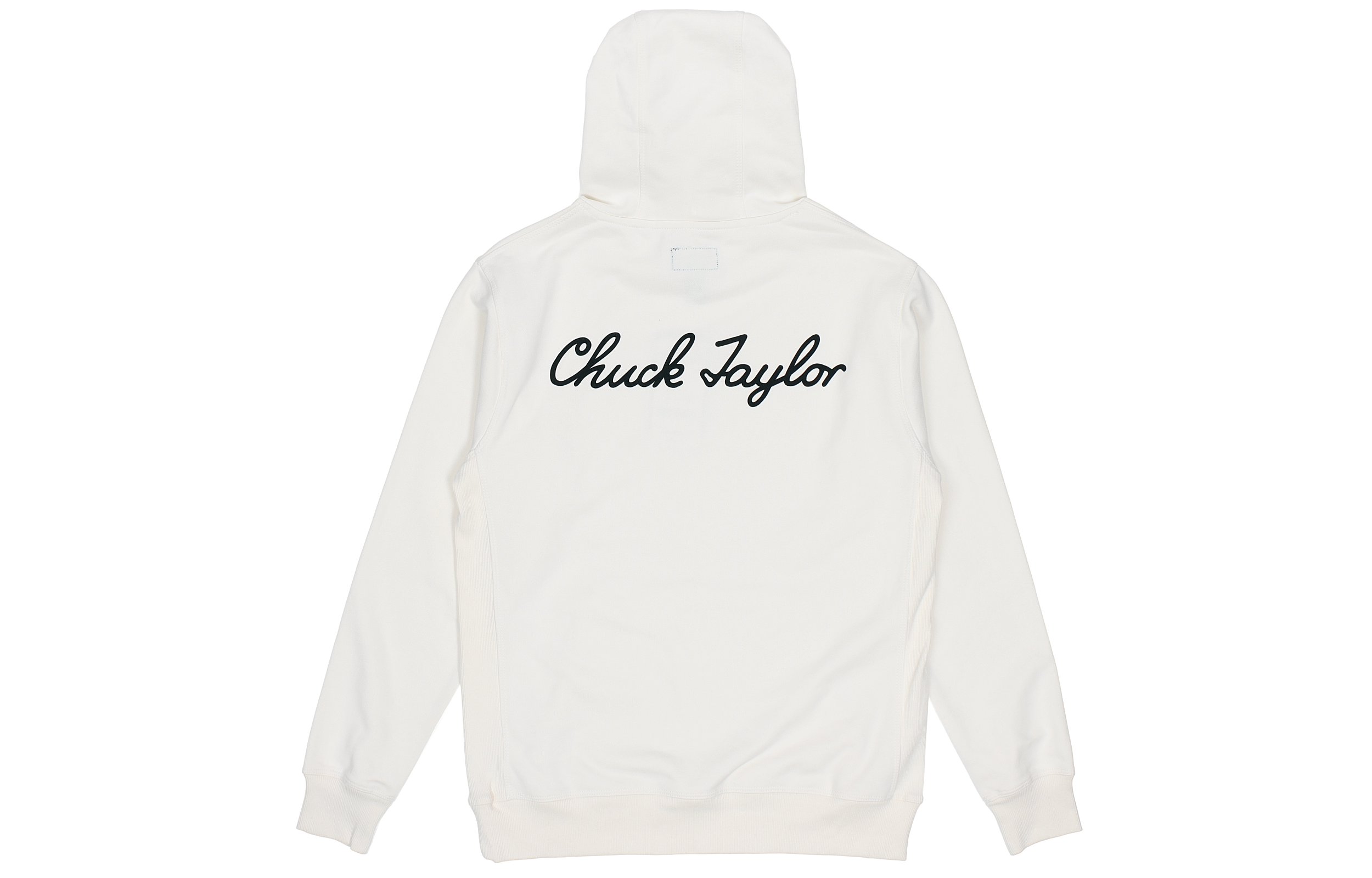 Converse Letter Print Pullover Hoodie Beige Unisex Casual Sweater 10022198-A08