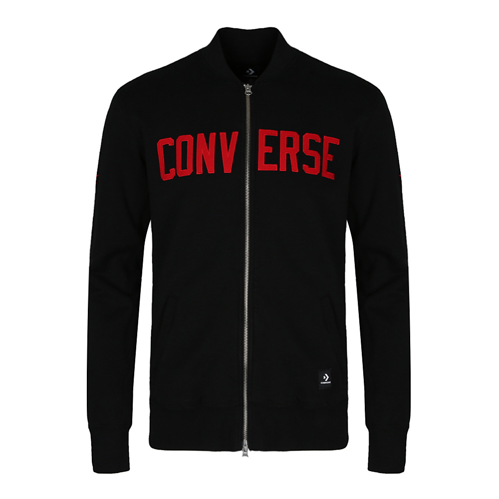 Converse Lifestyle Series Fashion Letter Pattern Long-Sleeve Jacket Black () 10007824-A01