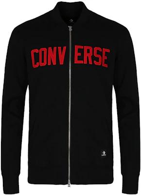 Converse 生活系列時尚字母圖案長袖外套 黑色 10007824-A01 Buy Converse 生活系列時尚字母圖案長袖外套 黑色 10007824-A01