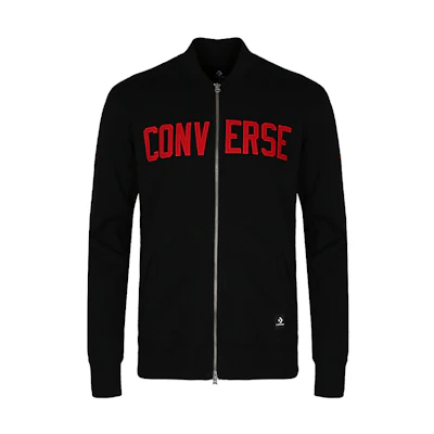 Converse Lifestyle Series Fashion Letter Pattern Long-Sleeve Jacket Black () 10007824-A01