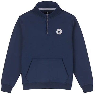 Converse Logo 法蘭絨半拉鍊套頭衫 深藍色 10025910-A01 Buy Converse Logo 法蘭絨半拉鍊套頭衫 深藍色 10025910-A01