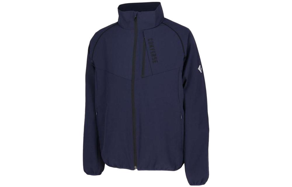 Converse Logo High-Neck Zip Jacket Blue CB222551S-2900