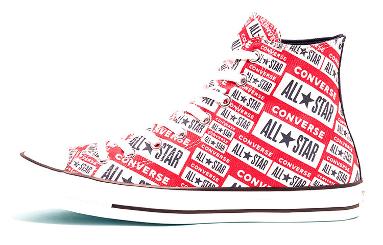 Buy 컨버스 로고플레이 척테일러 레드화이트 166984F