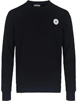 Converse Logo Print Crewneck Long Sleeve Sweatshirt Black 10004629-A04 Converse Logo Print Crewneck Long Sleeve Sweatshirt Black 10004629-A04
