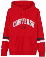 Converse Logo Print Pullover Hoodie Red 10017352-A04 Converse Logo Print Pullover Hoodie Red 10017352-A04