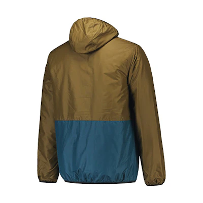 Converse Logo Printed Olive Green Colorblock Hooded Jacket Men 10017090-A02