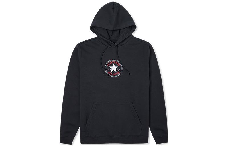 Converse Logo Star Embroidered Hoodie Unisex Black 10024504-A01
