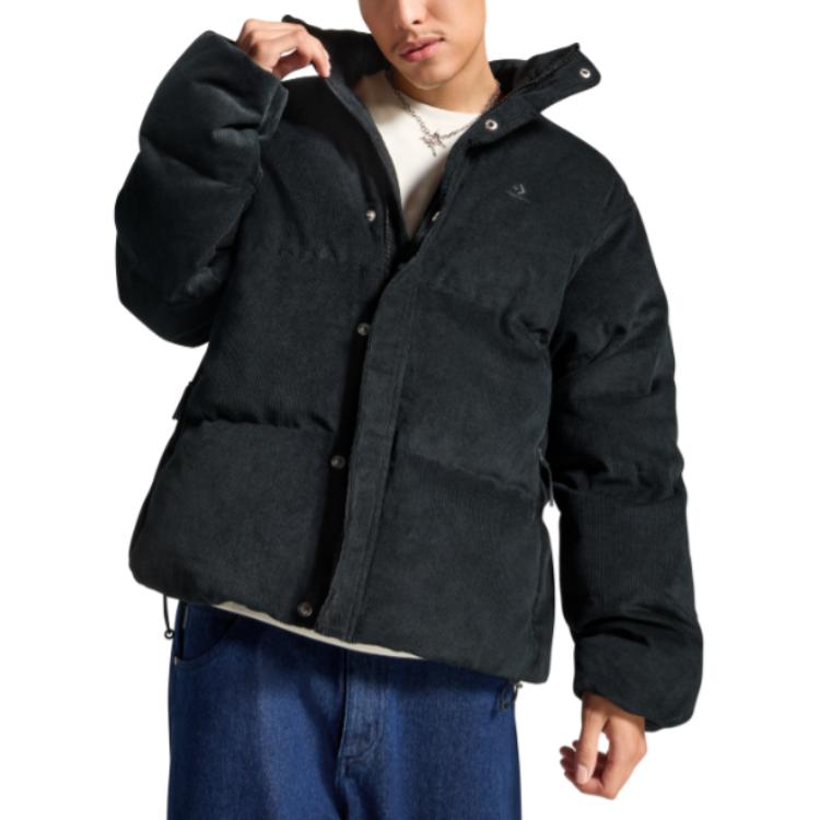 Converse Logo Zip-Up Track Jacket Black 10027010-A01