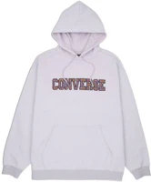 Converse Loose-Fit Hoodie with Large Pocket in Light Putty Color. 10025629-A02 Converse Loose-Fit Hoodie with Large Pocket in Light Putty Color. 10025629-A02