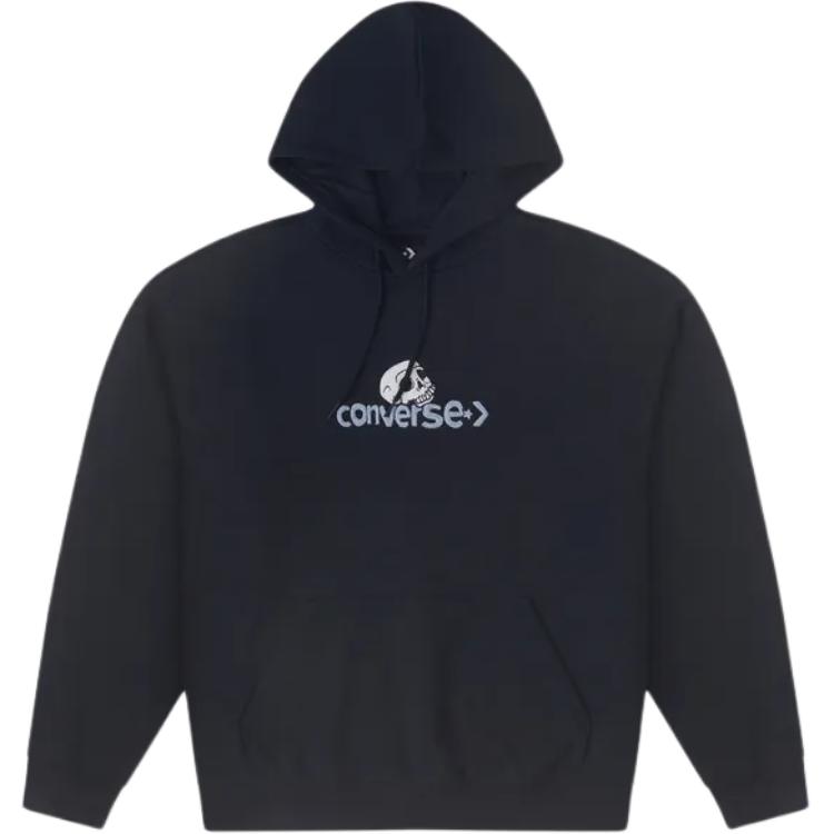 Converse Loose Fit Skull Letter Graphic Hoodie Black () 10025995-A01