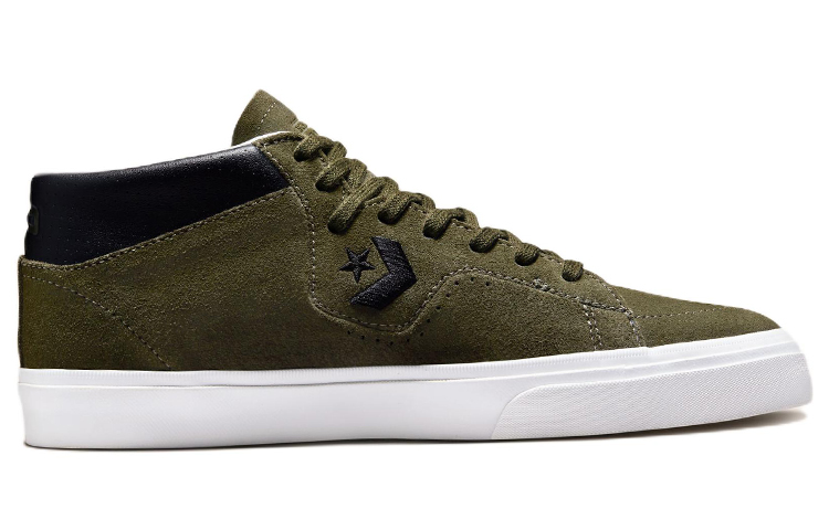 Order Converse Louie Lopez Pro Leather 中筒休閒板鞋 男女款 軍綠色