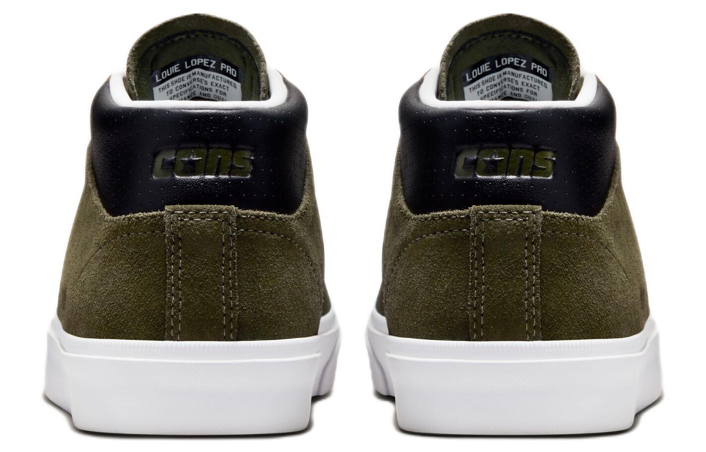 Converse Louie Lopez Pro Leather 'Army Green Black' 圖 5
