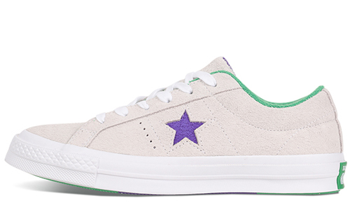 Converse Mens One Star Ox Grand Slam Suede 'White/Court Purple/Green 160592C