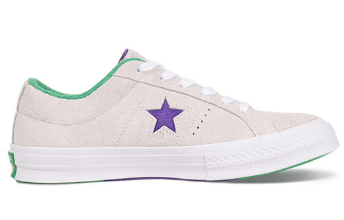 Order Converse Homme One Star Ox Grand Slam Suede ''Blanc/Violet/Vert'' 160592C