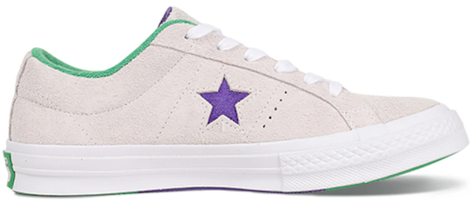 Converse Homme One Star Ox Grand Slam Suede ''Blanc/Violet/Vert'' 160592C Order Converse Homme One Star Ox Grand Slam Suede ''Blanc/Violet/Vert'' 160592C