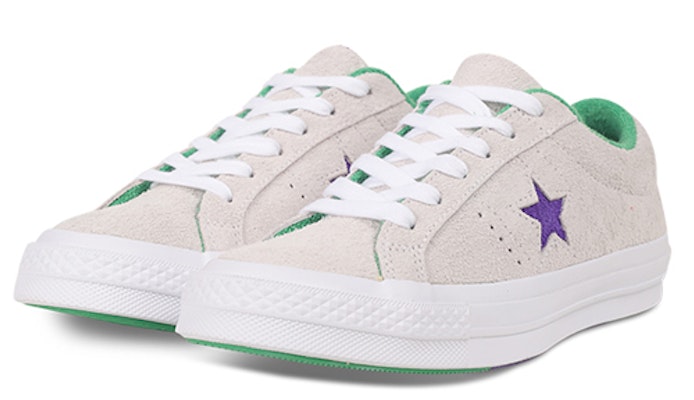 Converse Lelaki One Star Ox Grand Slam Suede 'Putih/Ungu Hijau Padang' 160592C Lookbook Converse Lelaki One Star Ox Grand Slam Suede 'Putih/Ungu Hijau Padang' 160592C