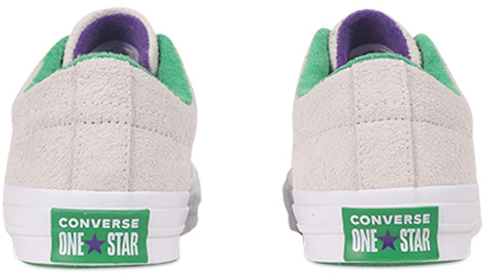 Converse Mens One Star Ox Grand Slam Suede 'White/Court Purple/Green 160592C Shop Converse Mens One Star Ox Grand Slam Suede 'White/Court Purple/Green 160592C