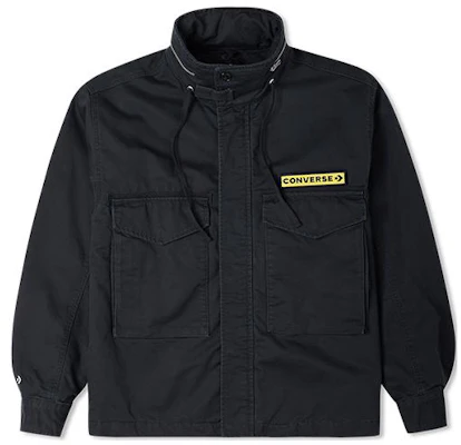 Converse Military Pack Outdoor Retro Utility Jacket Black 10024189-A03 Buy Converse Military Pack Outdoor Retro Utility Jacket Black 10024189-A03