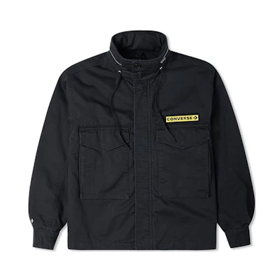 Converse Military Pack Outdoor Retro Utility Jacket Black 10024189-A03