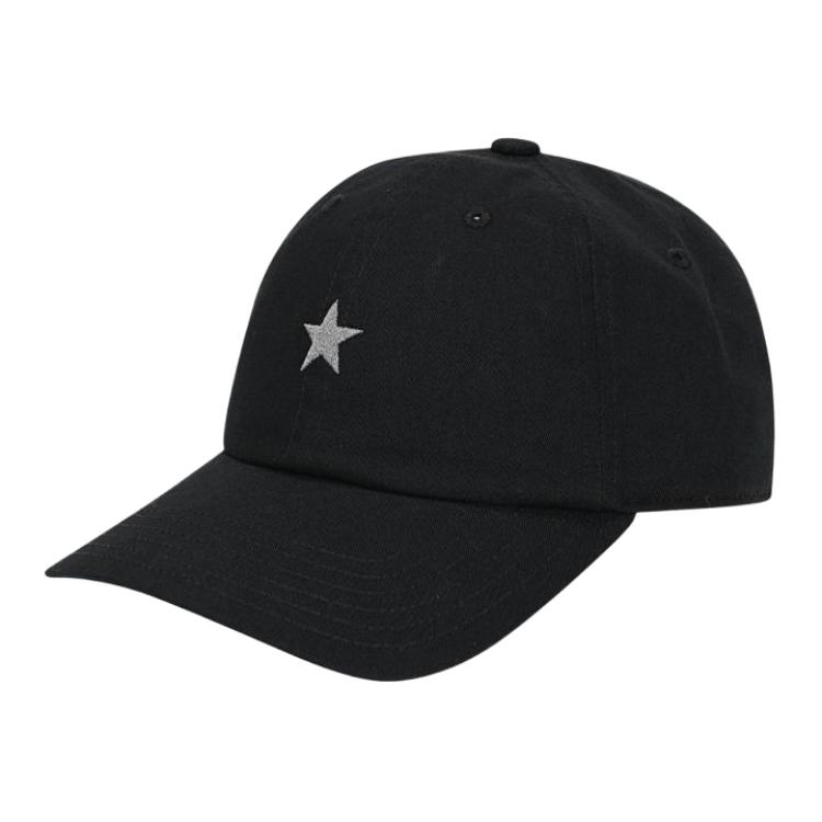 Converse Minimalist Casual Cap Black - Unisex Adjustable Baseball Hat UA5755-023