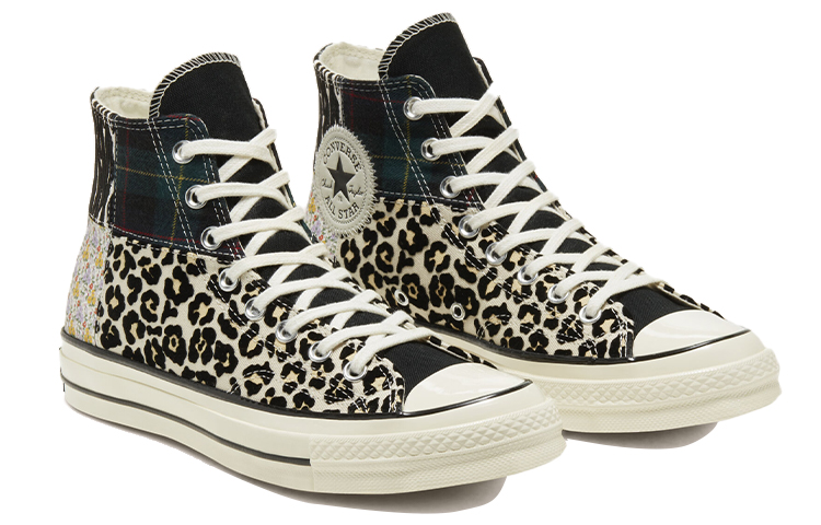 Lookbook Converse 混亂拼貼 Chuck 1970s 女款 動物花紋拼接