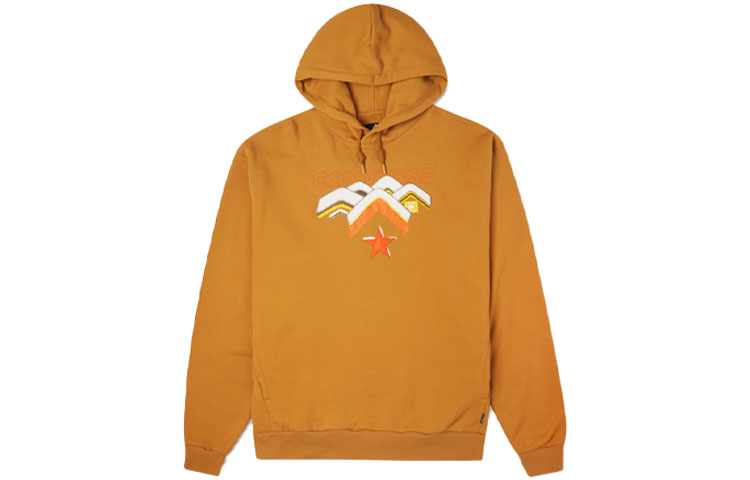 Converse Mountain Star Arrow Graphic Fleece Hoodie Brown () 10023523-A03