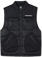 Converse Multi-Pocket Down Puffer Vest Black 10021979-A01 Converse Multi-Pocket Down Puffer Vest Black 10021979-A01