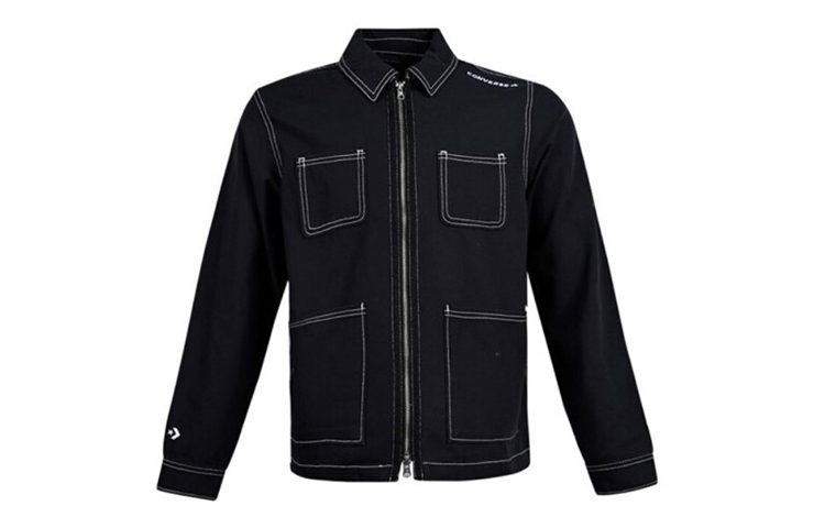 Converse Multi-Pocket Long-Sleeve Workwear Jacket Black () 10020896-A01