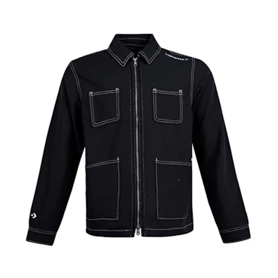 Converse Multi-Pocket Long-Sleeve Workwear Jacket Black () 10020896-A01