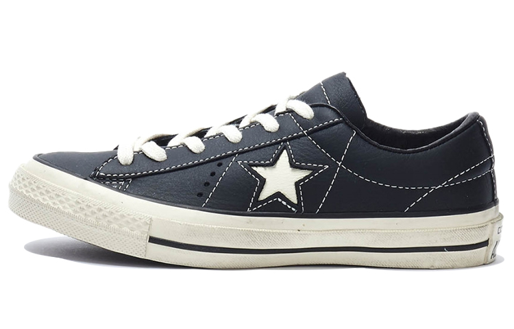 Converse One Star Leather Shoes Black/ 'White'