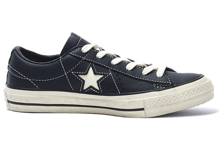 Converse One Star Leather Shoes Black/ 'White' 圖 2