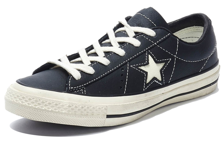 Converse One Star Leather Shoes Black/ 'White' 圖 3