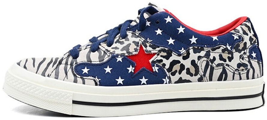 Converse One Star Leopard grain Brown 'Black White Red' 168692C Buy Converse One Star Leopard grain Brown 'Black White Red' 168692C