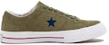 Kasut Skateboarding Unisex Converse One Star Hijau Tahan Licin dan Lasak 161194C