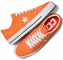 Lookbook Converse One Star 系帶 舒適萬用 防滑耐磨 低筒 滑板鞋 男女同款 橙白色