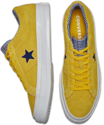Converse One Star Suede Seasonal Colors Ox 'Amarillo/Rush Blue' 166848C Lookbook Converse One Star Suede Seasonal Colors Ox 'Amarillo/Rush Blue' 166848C